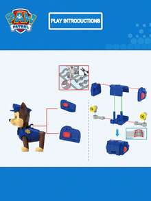 Paw Patrol 1個官方授權角色盲盒幸運盒神秘盒 室內裝飾驚喜收藏品 可愛卡通迷你桌面裝飾 愛好收藏 派對用品 聖誕生日禮物 - 彩色 - 查看 10