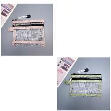 2/3 Packs Double-Layer Transparent Mesh Zipper Pouch, Coin And ID Storage Bag, Organizer For Keys, Earphones, Lipstick, Etc - Multicolor - View 12