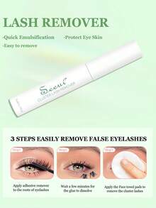 640PCS Lash Clusters Eyelash Extension Kit, 30D 40D 50D Individual Lashes Kit, With Bond And Seal, Remover, Tweezers, Wispy Soft Daily Cluster Lashes, 3D Eyelash Extension Kit, Suitable For Quick DIY Eyelash Makeup At Home, Self Use - Black - View 8