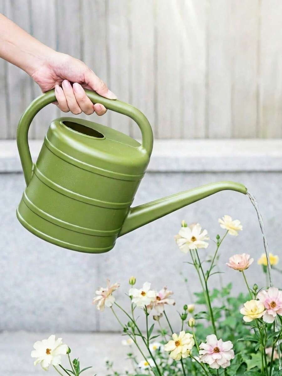 1 个 850 毫升/2 升/3 升塑料浇水壶,带人体工学手柄 - 非常适合室内外植物,是园艺和植物养护的理想之选 | 人体工学 - 彩色 - 查看 1
