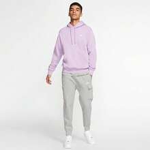 Nike Sportswear Club Fleece Men's Cargo Joggers, Multi-Pocket Warm Knit Sweatpants, Grey - Grey - View 3