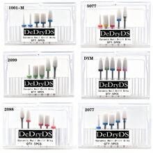 DeDryDS 5pcs Electric Nail File Drill Bits, Professional Manicure & Pedicure Acrylic Gel Nail Removal Sanding Grinding Heads Nail Art Tools, Portable Storage Box For Home & Salon - Multicolor - View 4