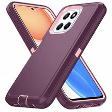 Military-Grade Shockproof Heavy-Duty Full-Body Protective Phone Case, Anti-Scratch Durable 3-In-1 Protective Cover For IPhone, Galaxy, HONOR And Other Smartphones Birthday Gift - Wine Red Powder - View 74