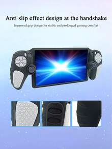 Compatible With PlayStation Portal Remote Play, Dual-Color Design Anti-Slip Textured Silicone Protective Case, Anti-Drop Anti-Scratch Anti-Slip Anti-Sweat, Enhances Gaming Control Feel And Experience - View 5