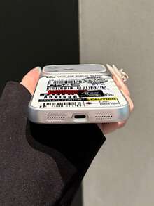 1件 C54 標籤拼接電鍍啞光銀邊荔枝皮紋理全包覆 2mm 防震創意精準孔位凸起大窗 Instant 17 鏡頭軟手機殼，適用 17/17Pro/17PROMAX/16/16Pro/16PLUS/16PROMAX/15/11/12/13/14/15Pro/14Pro/13Pro/15PROMAX/14PROMAX/13PROMAX - 彩色 - 查看 6