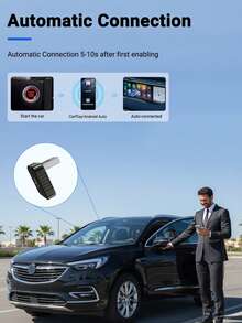 XUDA 全新迷你CarPlay AI盒子，无线CarPlay和安卓二合一车载音响，支持有线和无线连接，配备2.4-5.0GHz WiFi 5，时尚便携。适用于市面上99%具备有线CarPlay和安卓功能的车型。 - 槍灰色 - 查看 9
