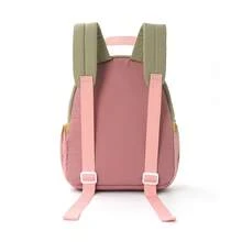 Colorblock Cute Apple Embroidered Backpack Mini Travel Bag - Multicolor - View 3