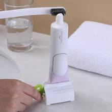 Espremedor Pasta Dente Suporte Dispenser Tubo Creme Dental Pomada - 1PC Cor aleatória - Visão 8