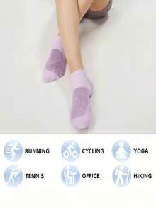 1/5/10 Pairs Women Compression Socks - Arch Support, Moisture Wicking, Warm Low Cut Ankle Socks Suitable For Sports & Casual - Multicolor - View 6