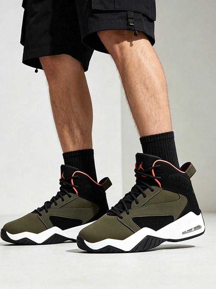 Nike Sepatu Basket Jordan Lift Off Comfort GS Mid-Top, Unisex, Hijau/Hitam - Hijau dan hitam - View 1