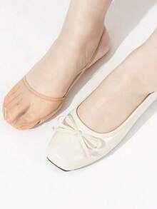 1 Pair Anti-Slip Front Foot Pads, Soft & Breathable, Invisible Strap Design, Comfortable Padded Insoles, Forefoot Cushion, High Elasticity, Anti-Blister, Heel Cushioning, Size Reducer, Half-Size Inserts, Suitable For High Heels, Summer Thin Style - Multicolor - View 2