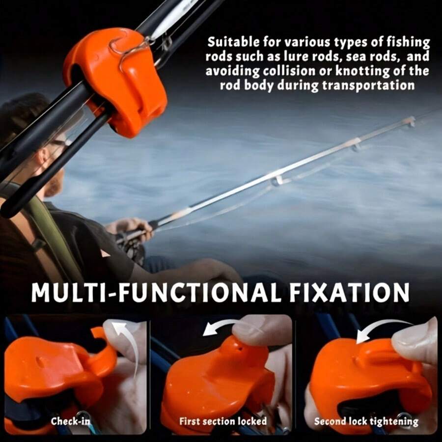 7-Piece Fishing Rod Holder Set, Heavy-Duty Fishing Rod Organizer With Secure Grip, Portable Beach, Lake And Boat Fishing Rod Storage, Ideal Fishing Gear Accessory For Professionals And Beginners, Compact Design, Durable Construction