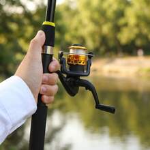 KecchKrezing Beginner Family Fishing Set, 2 Fishing Rods And Reels Complete Accessories, Ideal For Lakes And Streams, Essential Outdoor Camping Gear - Yellow - View 3