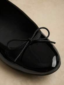 océvelle Damen Herbstschuhe, einfarbig, modisch, elegant, für Urlaub, Preppy, Pendeln, Basic, Retro, Party, süße Schleife, Ballerinas, für Feiertage, Hochzeit, Büro, Zuhause, ganzjährig, Mary Jane Ballettschuhe, Schulanfang, Schwarz, Low-Top, weiche Sohle, bequem, leicht, runde Zehenpartie, Herbst, Frühherbst, Mädchen, Date, französisches Lackleder, Neujahr, Weihnachten, Halloween, Ramadan, Eid Geschenk - Schwarz - Übersicht 7