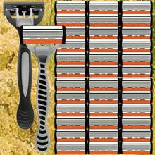 6-Layer Razor, Specially Designed For The Ultimate Shaving Experience. Features Replaceable Heads, A Non-Slip Handle, And Progressively Layered Blades That Reach Deep Into Hair Follicles For Precise Hair Removal. Leaves Skin & Smooth, Face Razor - Multicolor - View 2