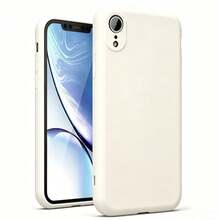 原裝液態矽膠手機殼，適用於 iPhone XR XS 7 8 17 16 15 14 13 12 Mini 11 Pro Max 15 Plus 17e，防震保護背蓋 - 古董白 - 查看 2