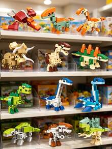 Youleli 36pcs Mini Animal Building Blocks Set, DIY Compatible With Classic Small Particle Building Toys, Children's STEM Educational Toys, Birthday Party Favors - Mixed Color - View 4
