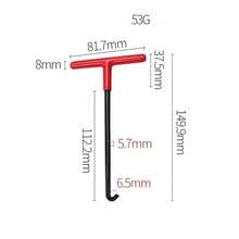 1pc Motorcycle Exhaust Spring Hook Universal T Shaped Handle Exhaust Pipe Spring Puller Installer Hooks Removal Repair Tool - A - View 5