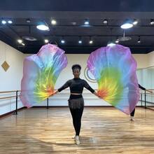 2pcs Chiffon Worship Flags, Praise Flags Dance Props - Multicolor - View 9
