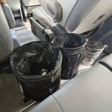 Foldable Hanging Multi-Function Car Storage Bucket, Outdoor Camping Chair Back Hanging Trash Can, Car Trash Can, Car Accessories, Mini Trash Can, Travel Cleaning, Picnic, Party Trash Can - Black - View 3