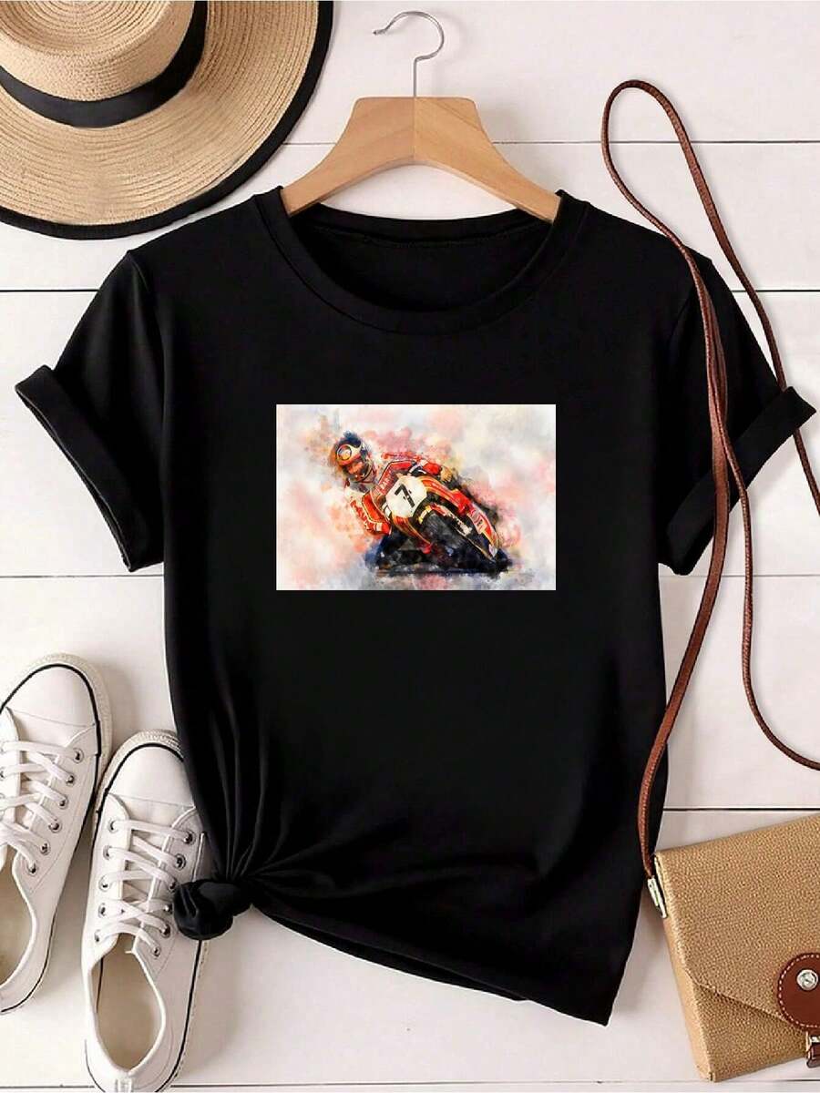 Women T-Shirts - 黑色 - 查看 1