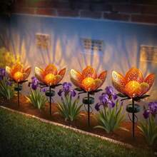 2pcs/Set Solar Powered Tulip Shaped LED Lawn Lights, IP44 Waterproof Outdoor Decorative Lighting, Yard, Garden Ornament, Holiday Atmosphere Lighting, Perfect Gift For Mom, Friends And Family - Tulip Flower Pick - View 7