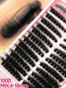 192 Clusters False Eyelashes, 100D, 0.05mm Thickness, Mixed Length 6-18mm, Suitable For Daily Wear, Life, Socializing And Other Occasions - View 2