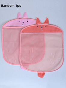 1pc Children's Bath Toy Storage Bag, Baby Bathroom Hanging Organizer Bag, Nursery Storage Organizer Bag, Suction Cup Only Adheres To Smooth Surfaces (Not Suitable For Frosted/Uneven Surfaces), Will Slip Off When Wet - Multicolor - View 10