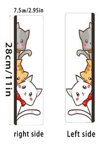 Cute Black Cat Pattern Transparent Acrylic Memo Board, Suitable For Computer Screen, Message Board And Office Desk, Available In 2 Colors, Back To School, Computer Monitor Message Board, Memo Clip, Neutral Home Decor - Multicolor - View 4