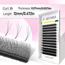 FOXYMEI 1600Fans 新款 4D W型接睫毛 C/D捲度 V型閃亮四葉草睫毛 8-15mm W小蓬鬆自然假睫毛 直髮尖 柔軟輕盈自然交叉睫毛 - 彩色 - 查看 13