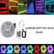 Lampu Strip LED RGB Kamar Tidur, 1-30m Lampu LED Dalam Ruangan. Dilengkapi dengan Remote Control 24 Tombol, Warna Dapat Diatur. Ditenagai USB, Pemasangan Mudah. Sempurna untuk Kamar Tidur, Ruang Tamu, Halloween, Pesta, Hadiah Liburan, dan Dekorasi Pernikahan. - MultiWarna - View 11