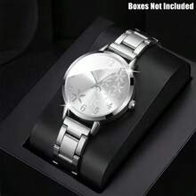 1pc Women's Fashion Luxury Business Elegant Floral Dial Quartz Watch, Minimalist Design, Suitable For Women's Daily Wear, Birthday/Holiday Gift, Vacation, Party, Back To School, Family Gathering And Other Special Occasions, Perfect Valentine's Day/Christmas Gift For Women - Multicolor - View 12
