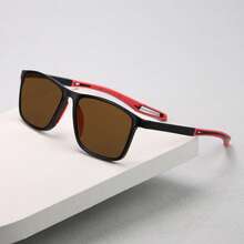 3pcs New Spring/Summer Limited Edition Rectangular Color Block Frame Tea/Grey Lens Reading Glasses, Fashionable TR Temple Design, Essential For Office And Reading, Comfortable Fit Magnifying Glasses, Daily Casual Reading Essential, Two Lens Colors To Choose From, Perfect Gift Choice - Gray+Red+Orange - View 6