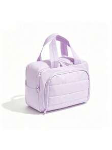 New Standing Travel Toiletry Bag, Large Capacity With Multiple Compartments Features Handle And Multiple Layers Women's Portable Toiletry Bag - Multicolor - View 12