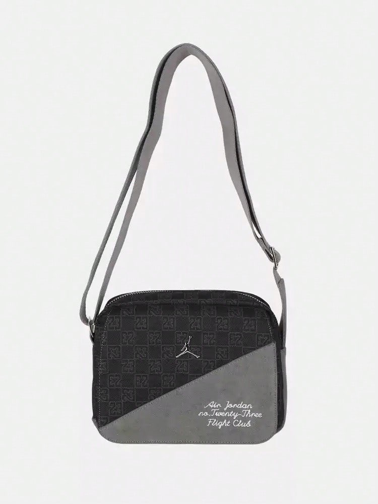 Nike New Backpack Unisex Shoulder Bag Crossbody Bag Handbag Size: Approx. 22.9*10.2*12.7cm - Dark Grey - View 1