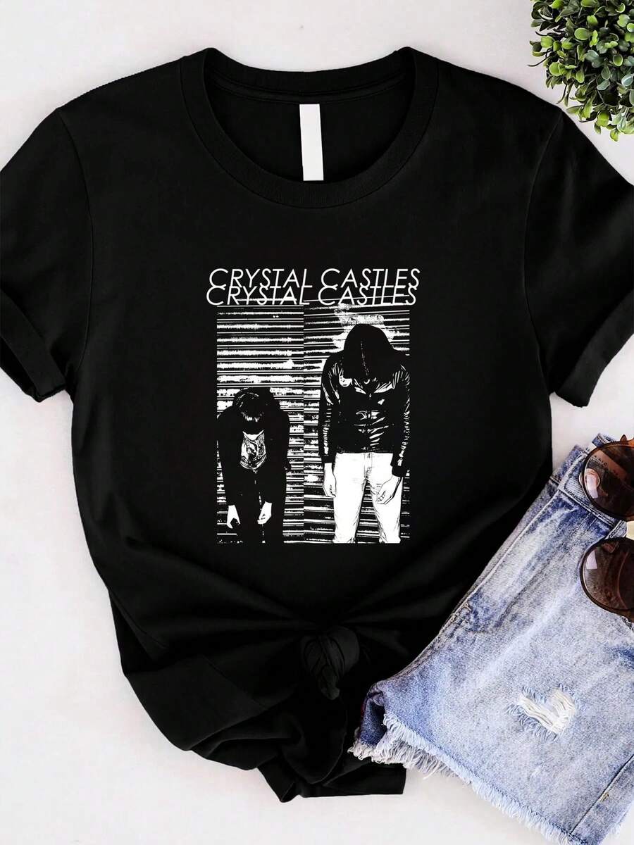 Women T-Shirts - 黑色 - 查看 1