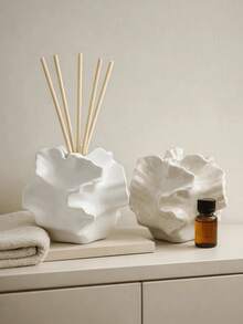 1pc Abstract Aromatherapy Diffuser Bottle With Fragrance Reed Diffuser Stone Base, Multiple Colors Available, Aesthetic Home Fragrance Decor, Suitable For Bathroom, Living Room, Perfect As A Gift - Multicolor - View 2