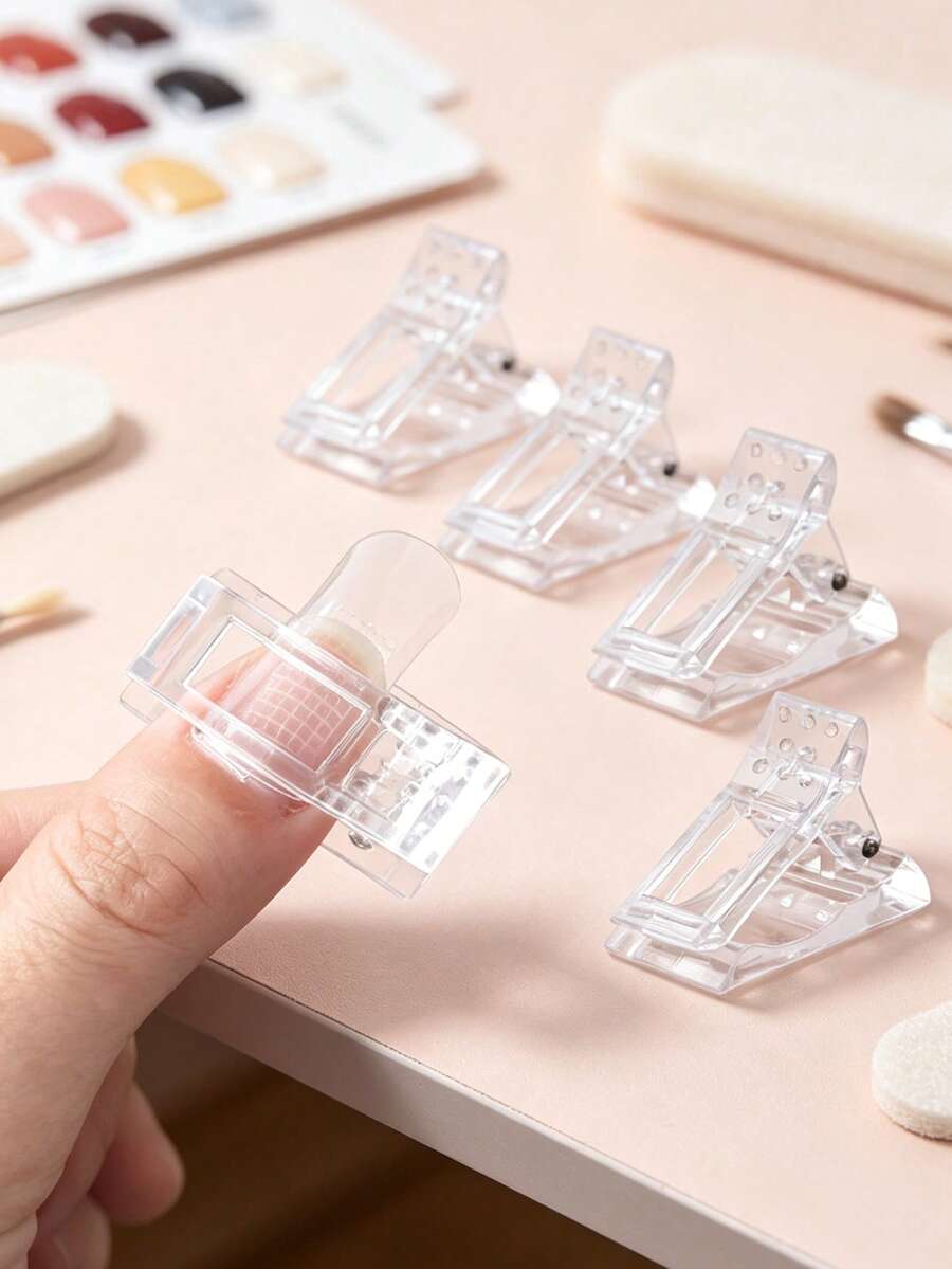 Nail Extension Tool, Quick Nail Extension Tips, Fast And Easy Nail Gel Extension Tweezers, Nail Shaping Tweezers, Nail Extension And Art Tools, Easily Create Exquisite Nail Extension Tips, Nail Extension Template Tool, Nail Supplies, Nail Tools, Nail Art Tools, Back To School Season, Nails, Nail Extension Tips Tool - Multicolor - View 1
