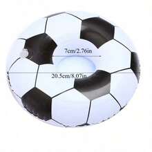 3pcs Inflatable Soccer Cup Holder, Perfect For Beach Party, PVC Material, Lightweight And Easy To Inflate, Fun Inflatable Beverage Tray, Suitable For Tropical Hawaiian Party And Events - Multicolor - View 9