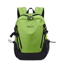 Outdoor Colorblock Lightweight Waterproof Travel Hiking Backpack, Unisex Casual Sports Functional Backpack - Green - View 1