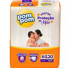Fraldas Pom Pom Protek Proteção De Mãe P Ao Xxg Jumbo Barata - Multicolorido - Visão 4