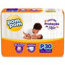 Fraldas Pom Pom Protek Proteção De Mãe P Ao Xxg Jumbo Barata - Multicolorido - Visão 9