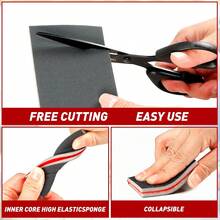 24 Piece Wet Dry Sanding Sponge Set, For Wood, Metal, Paint, Filler And Car Body Repair.10 Cm X 7 Cm X 0.5 Cm - 24pcs - View 3