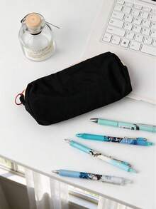4pcs/1pc Macaron Color Aesthetic Pencil Case, Portable Large Capacity Minimalist Stationery Storage Bag, All-Season Unisex Pencil Pouch, Suitable For Students, Teenagers, Adults, School, Office, Home, Learning, Journaling, Crafting, Daily Use - Multiple Styles - View 14