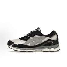 ASICS Gel-NYC Sneakers - Authentic Unisex Retro Lifestyle Running Shoes | Viral 2026 Sportstyle Urban Trainers | Premium Gel Technology Cushioning | Durable Suede & Mesh Performance Footwear | Classic Comfort Daily Sneakers - Light Gray Black - 查看 1