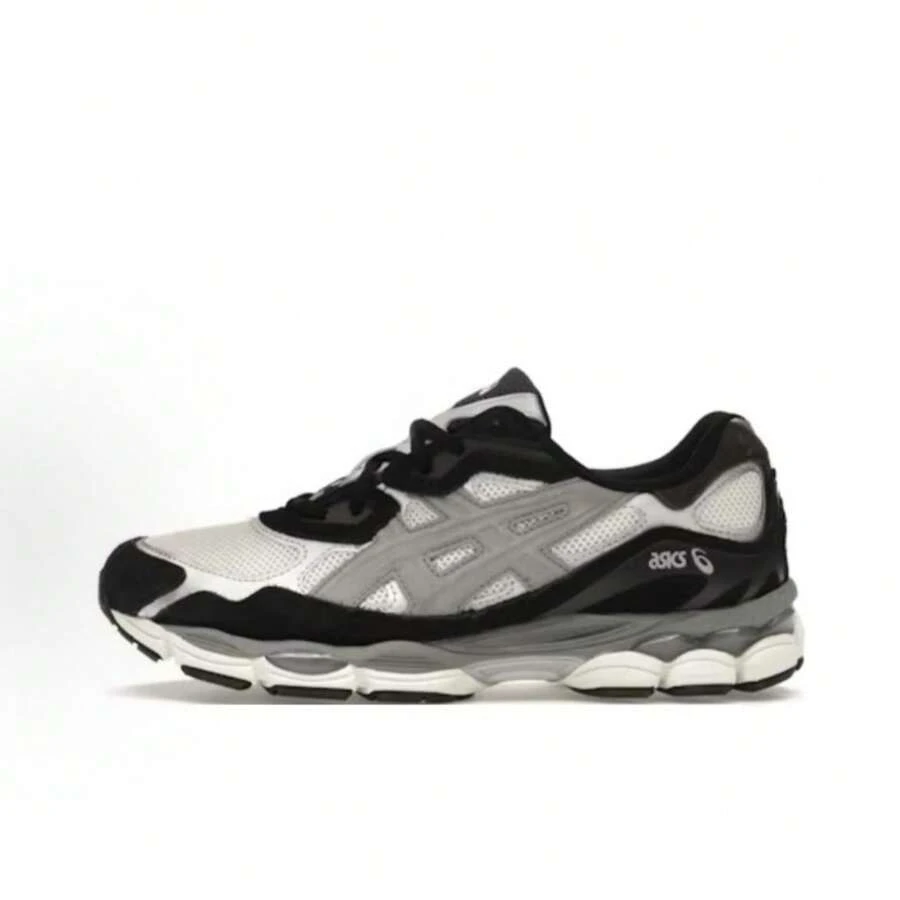 ASICS Gel-NYC Sneakers - Authentic Unisex Retro Lifestyle Running Shoes | Viral 2026 Sportstyle Urban Trainers | Premium Gel Technology Cushioning | Durable Suede & Mesh Performance Footwear | Classic Comfort Daily Sneakers - Light Gray Black - 查看 1