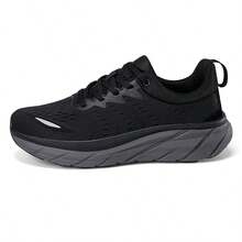 Men's Airy Mesh Running Shoes, Ultra-Light Shock-Absorbing Sneakers With Grip Sole, Perfect For Jogging, Gym & Street Style - Black - View 18