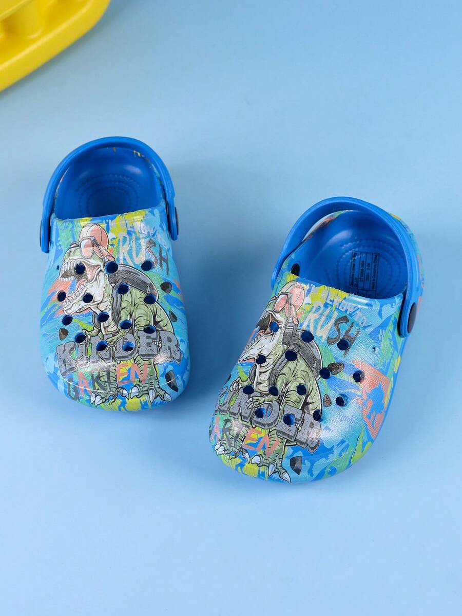 1 Pair Boys' Comfortable Cool Dinosaur Cartoon Indoor/Outdoor Beach ...