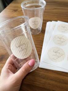 Custom Wedding Stickers Personalized Wedding Stickers Gift Stickers Wedding Favor Labels - Wedding Decoration Stickers Letter Combination - Multicolor - View 4