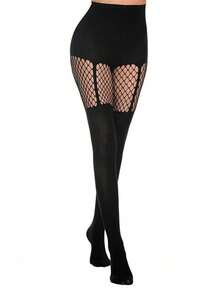 1/3 Pairs Sexy Hollow Fishnet Tights, Nightclub Gothic Style Sheer Pantyhose - Multicolor - View 7
